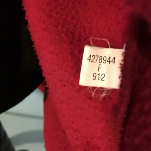 VINTAGE 90’s RED IZOD FULL ZIP FLEECE JACKET UNISEX SIZE XL - Picture 13 of 16